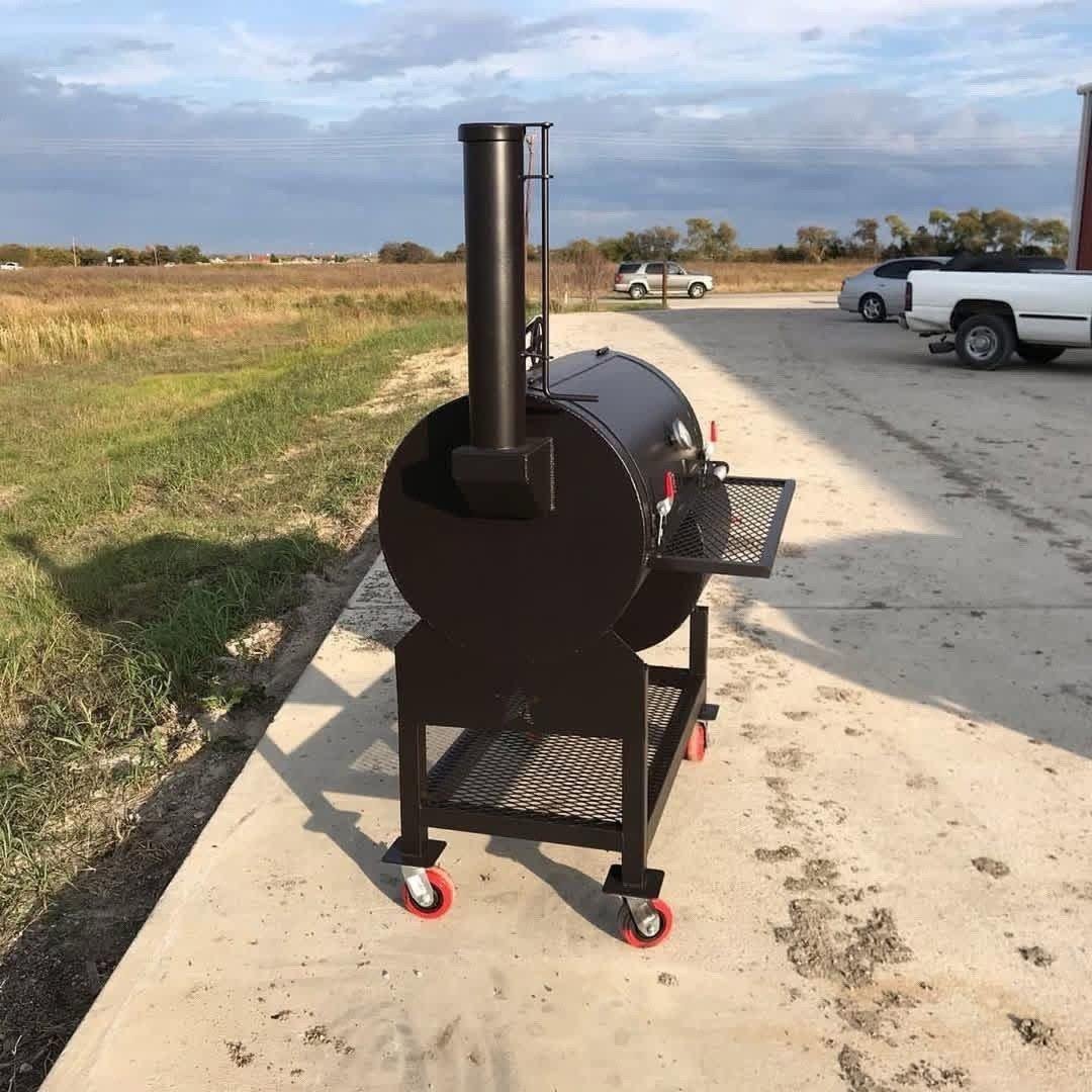 36-Inch Heavy-Duty Offset Smoker BBQ Grill with Dual Cooking Racks – J's Backyard Grills - Image 4