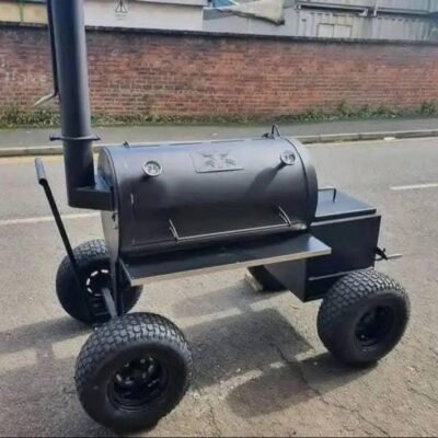60 Gallon Smoker on Off-Road Tires