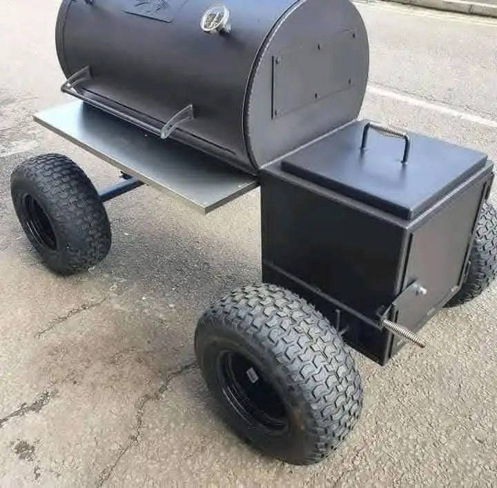 60 Gallon Smoker on Off-Road Tires - Image 2