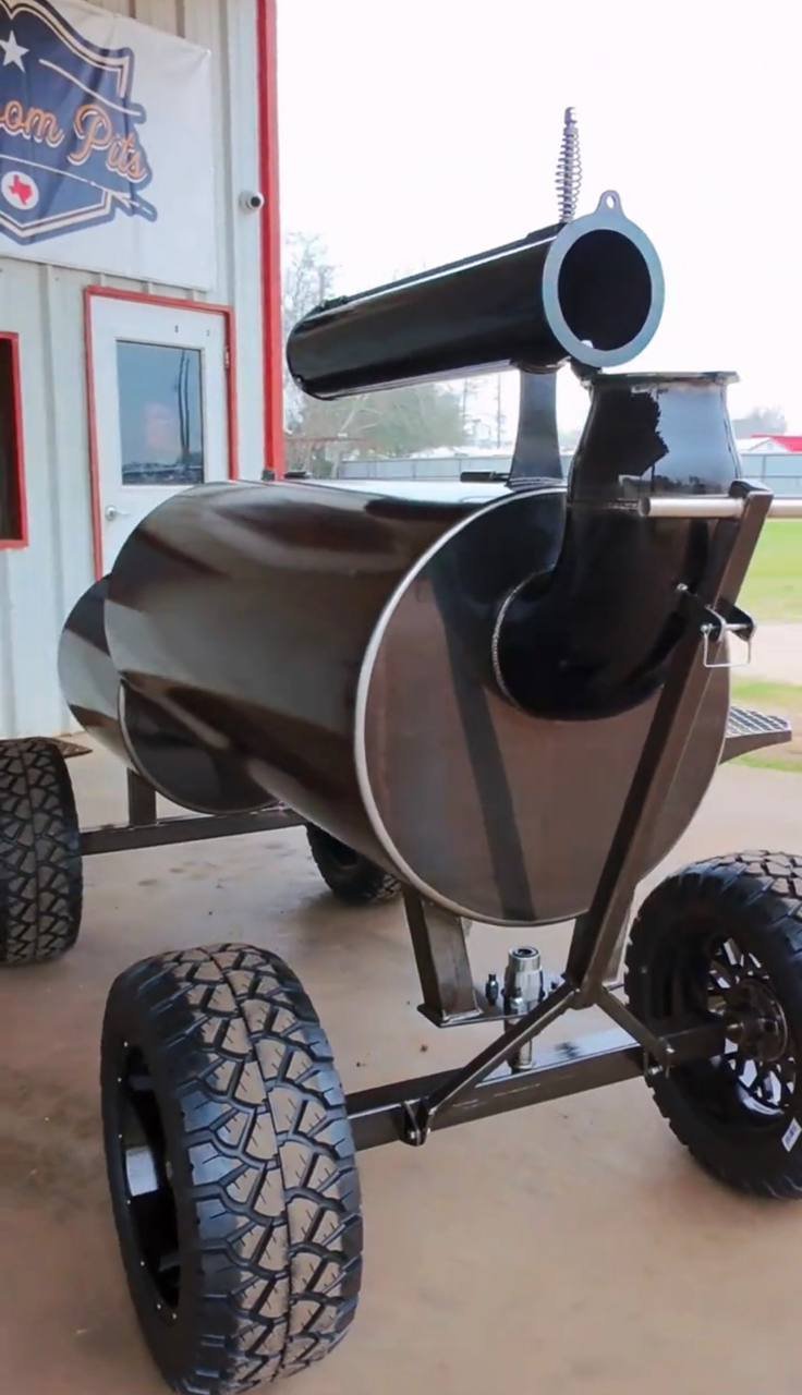 Brown Offset Smoker on Off-Road Tires - Image 5