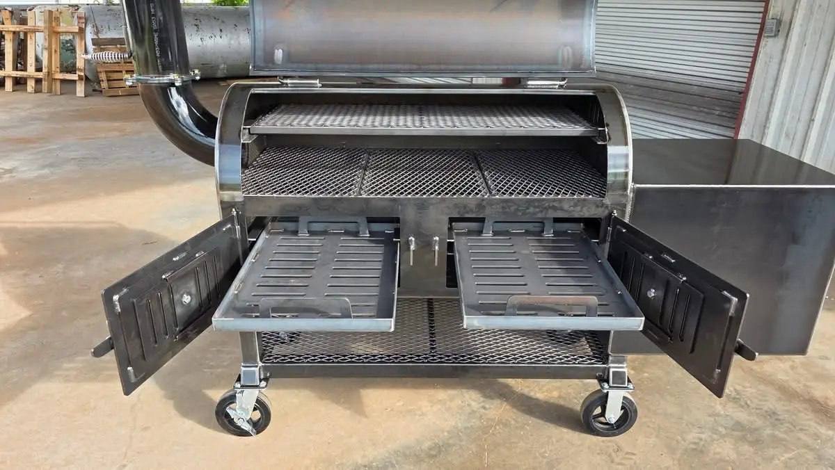 Heirloom Pits 24" x 50" Combo Cooker & Grill - Image 6