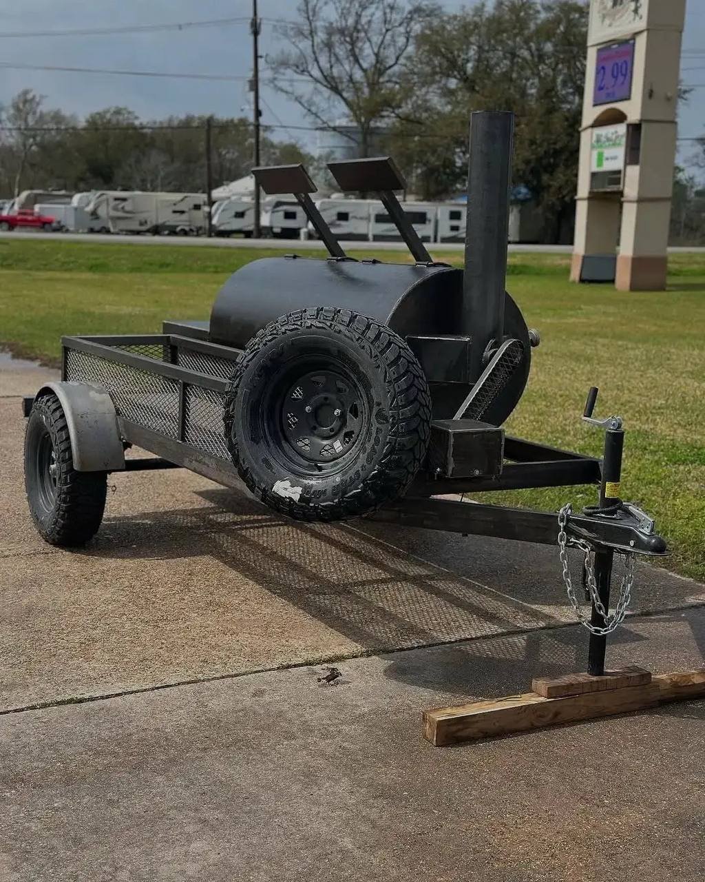 Large Offset Smoker Trailer - Image 2