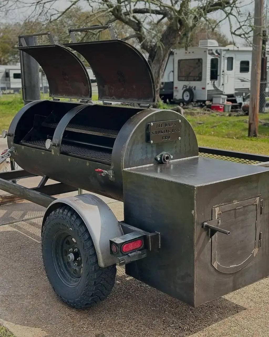Large Offset Smoker Trailer - Image 3