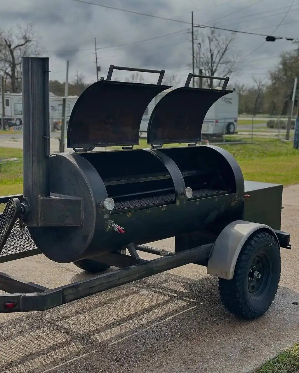 Large Offset Smoker Trailer - Image 4