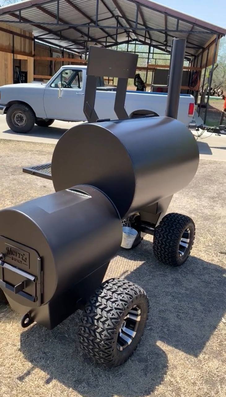 Morris Built Offset Smoker on Off-Road Tires - Image 2