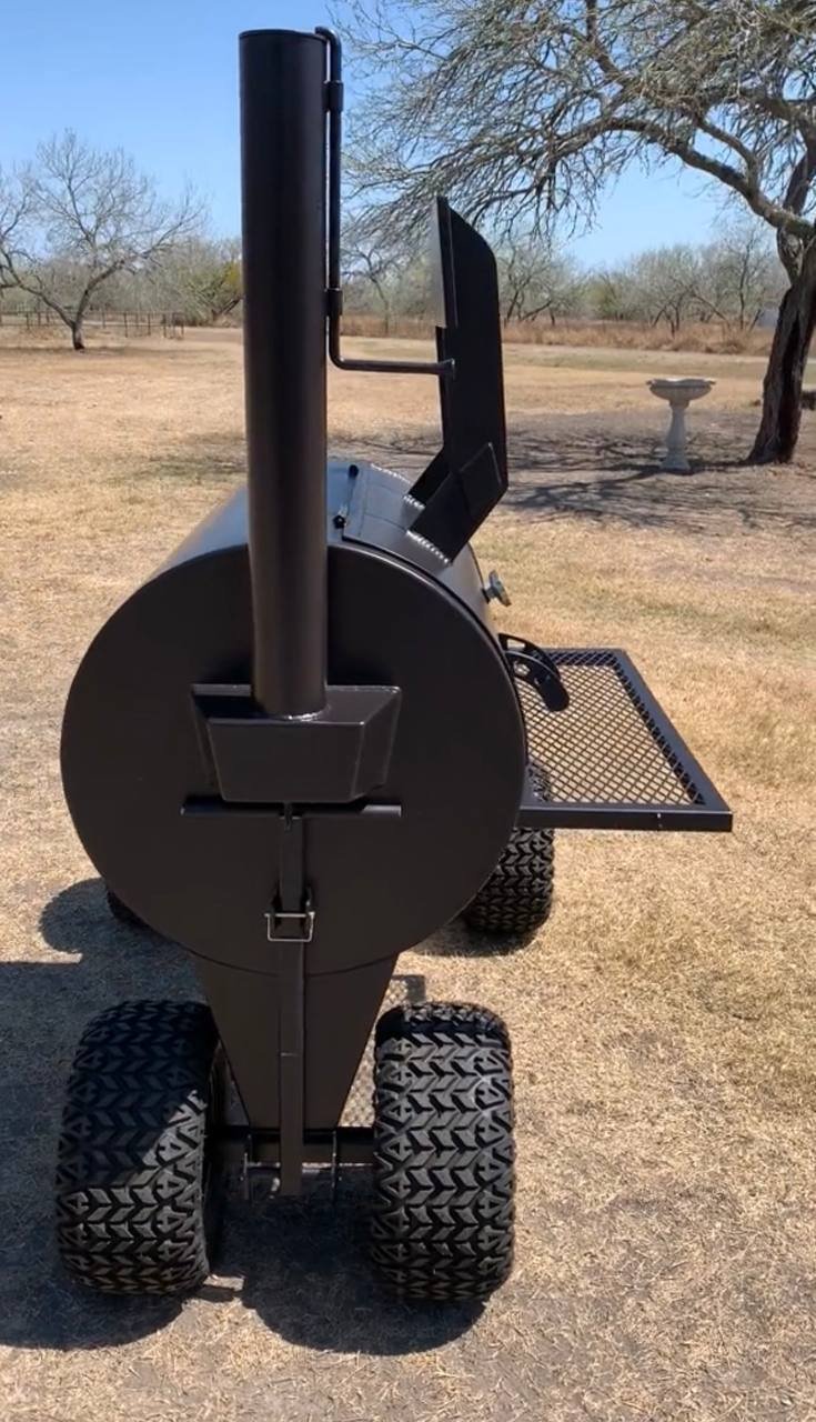 Morris Built Offset Smoker on Off-Road Tires - Image 3