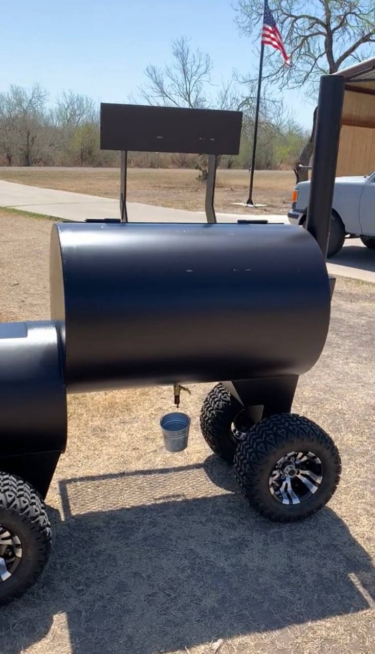 Morris Built Offset Smoker on Off-Road Tires - Image 4