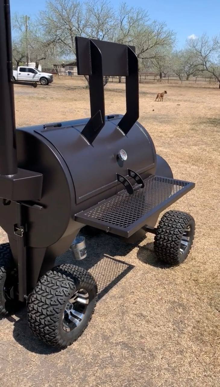 Morris Built Offset Smoker on Off-Road Tires - Image 5