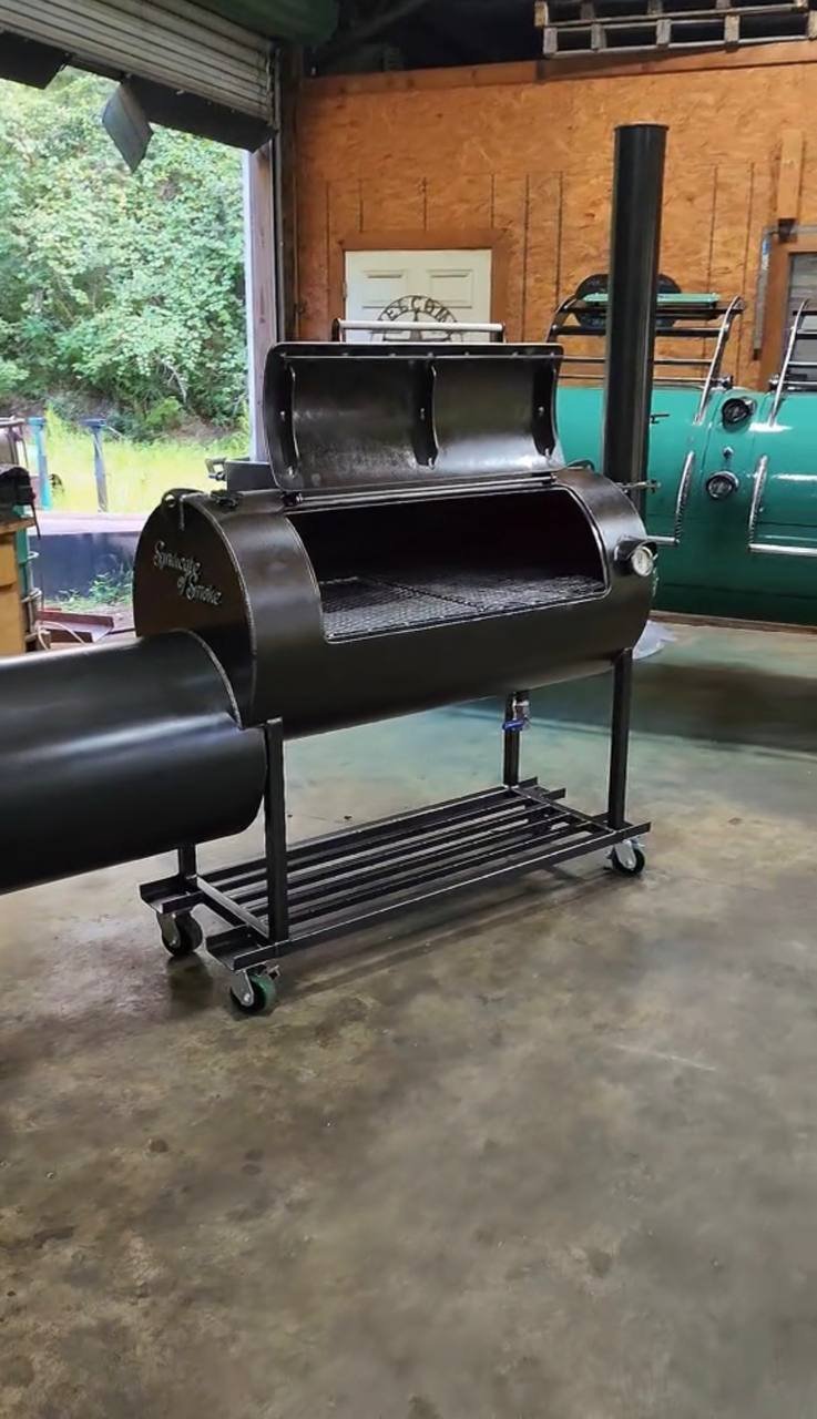 Offset Smoker on Casters