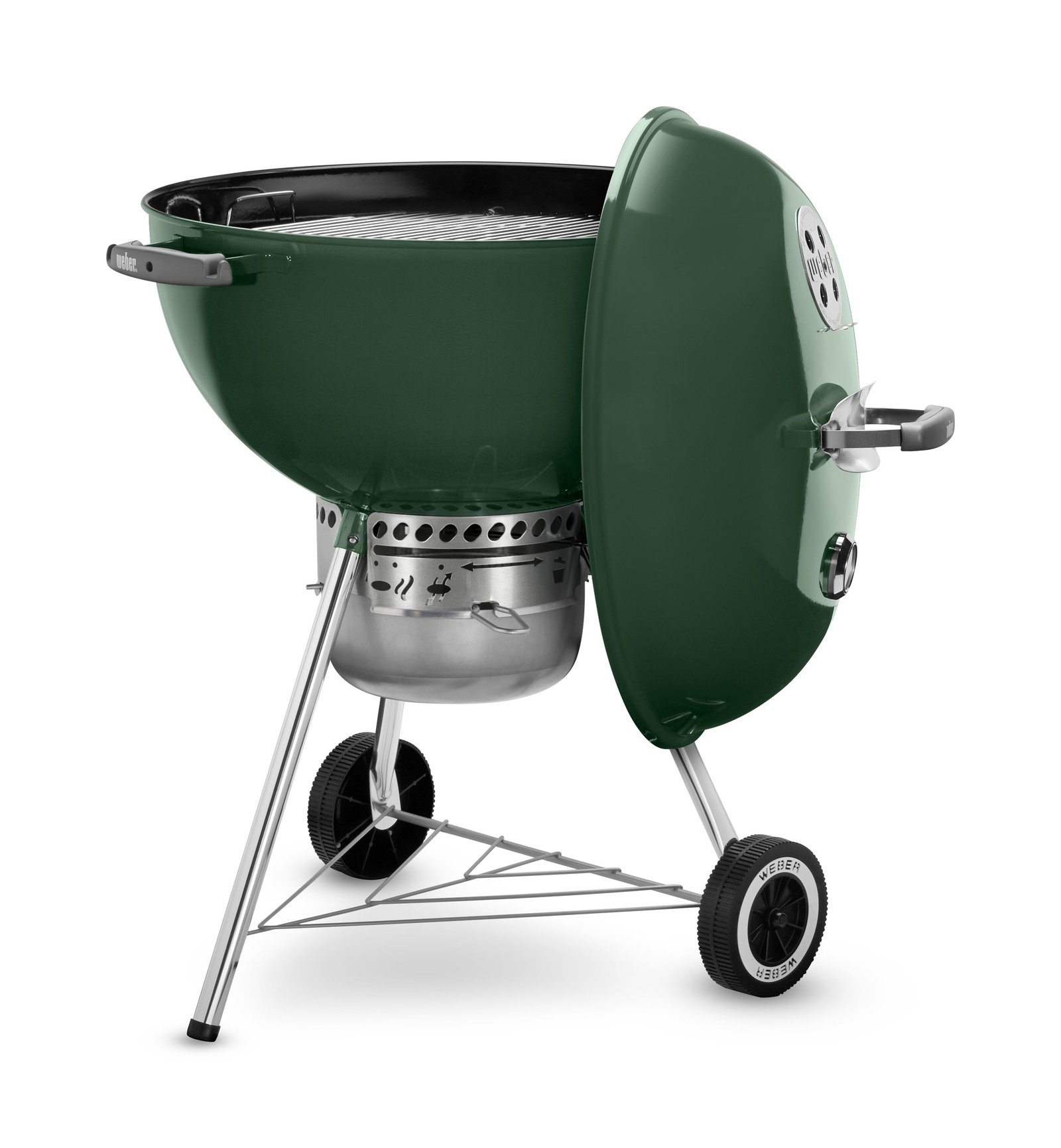 Weber Original Kettle 22-in W Green Kettle Charcoal Grill - Image 2