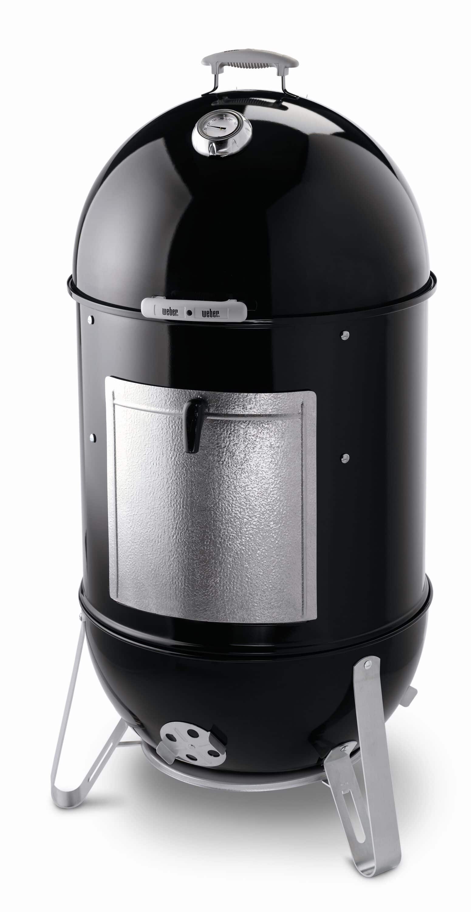 Weber 22-in Smokey Mountain Cooker 726-Sq. in Black Porcelain-Enamel Vertical Charcoal Smoker