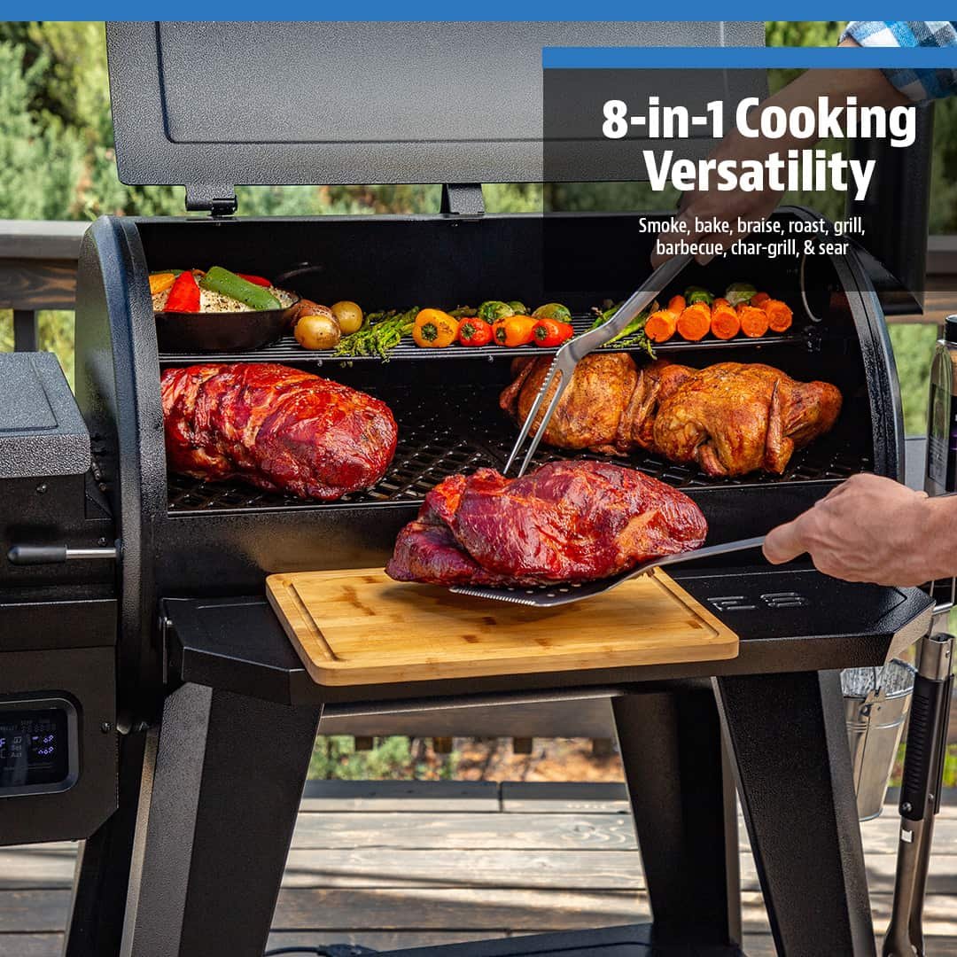 Pit Boss Pro Series 850-Sq. in Hammertone Pellet Grill with Smart Compatibility - Image 2