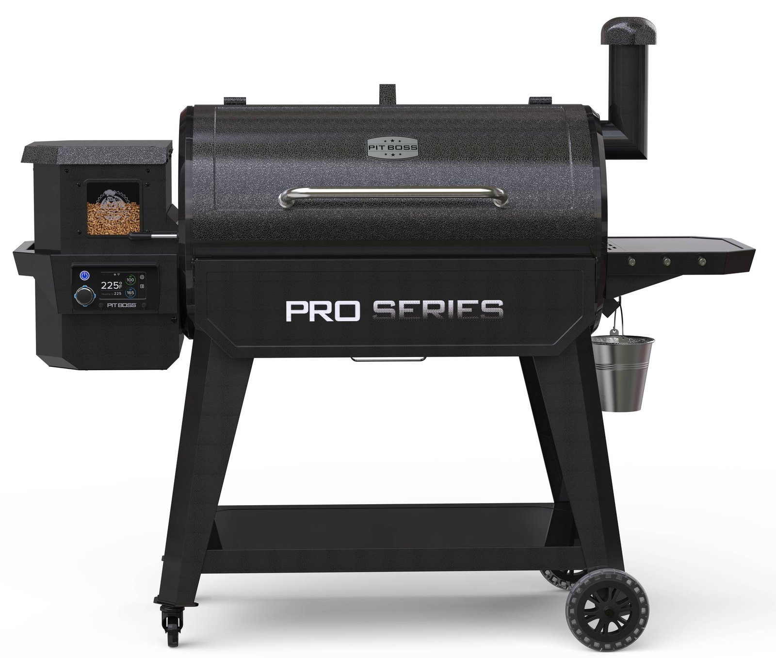 Pit Boss Pro Series V3 1150-Sq. in Grey Pellet Grill with Smart Compatibility