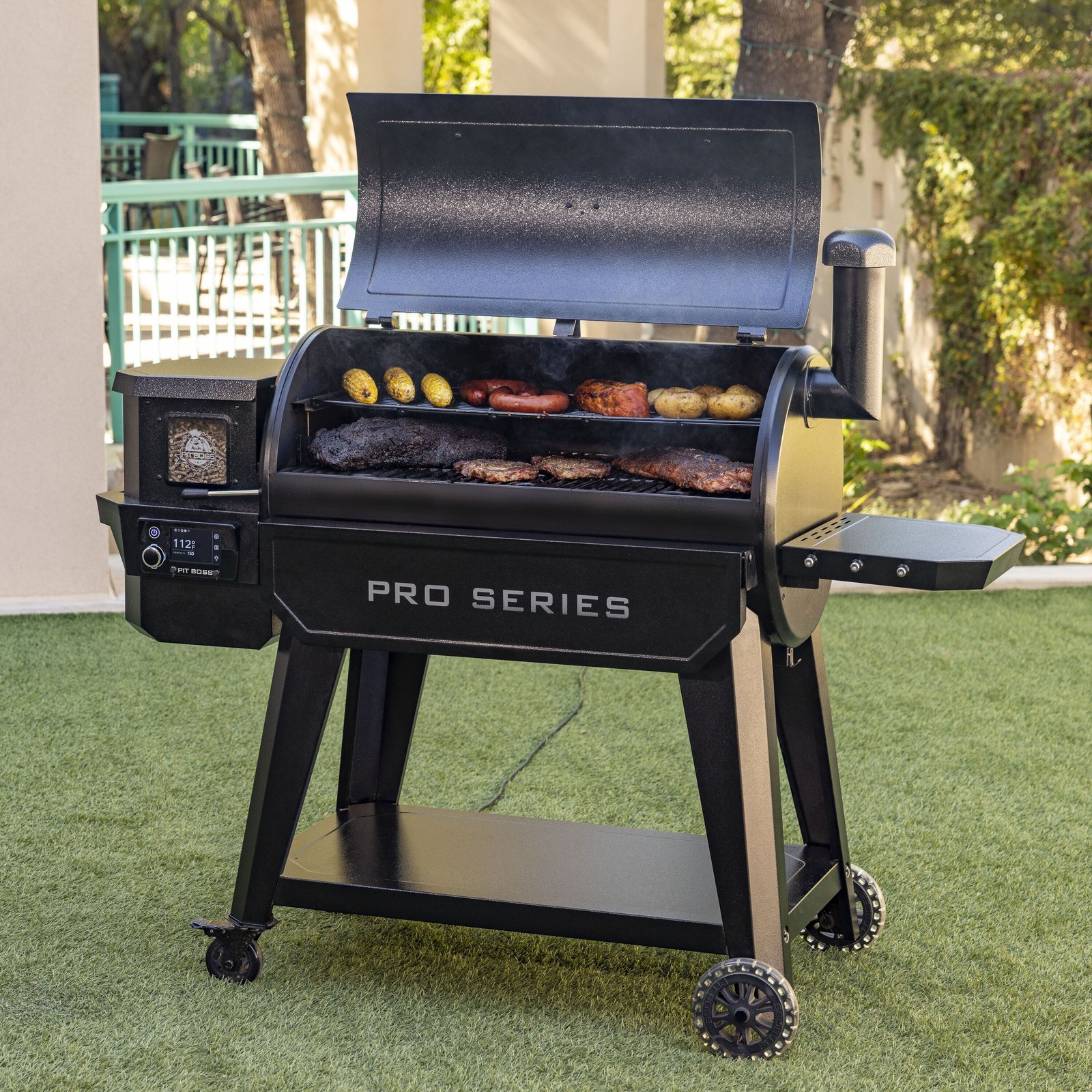 Pit Boss Pro Series V3 1150-Sq. in Grey Pellet Grill with Smart Compatibility - Image 2
