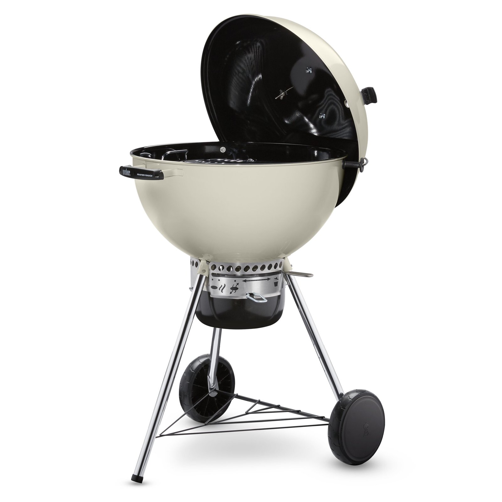 Weber Master-Touch 22-in W Ivory Kettle Charcoal Grill - Image 2