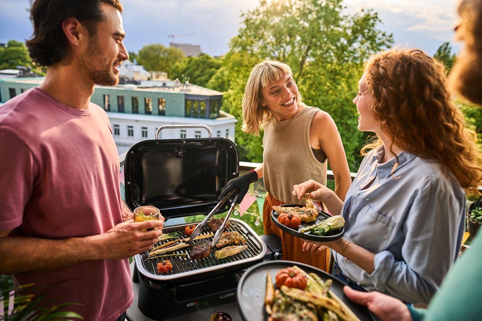Weber Lumin Full Size 1560 -Watt Light Green Electric Grill - Image 3