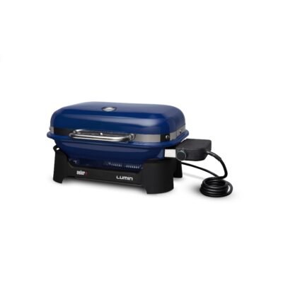Weber Lumin Compact 1560 -Watt Deep Ocean Blue Electric Grill