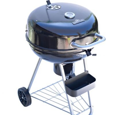 Master Forge Medium 540-Sq.In 22.17-in W Black porcelain coated Kettle Charcoal Grill