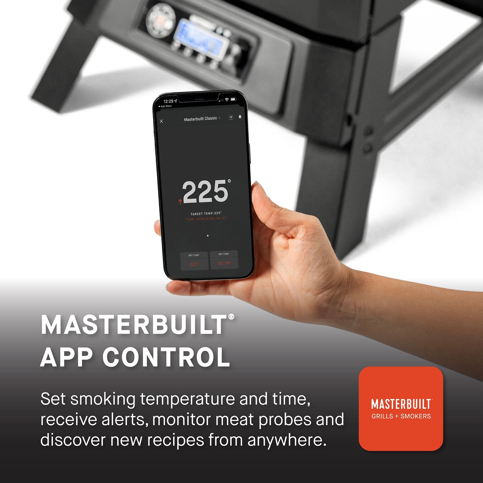 Masterbuilt Wifi 710 710-Sq. in Black Smart Electric Smoker - Image 5