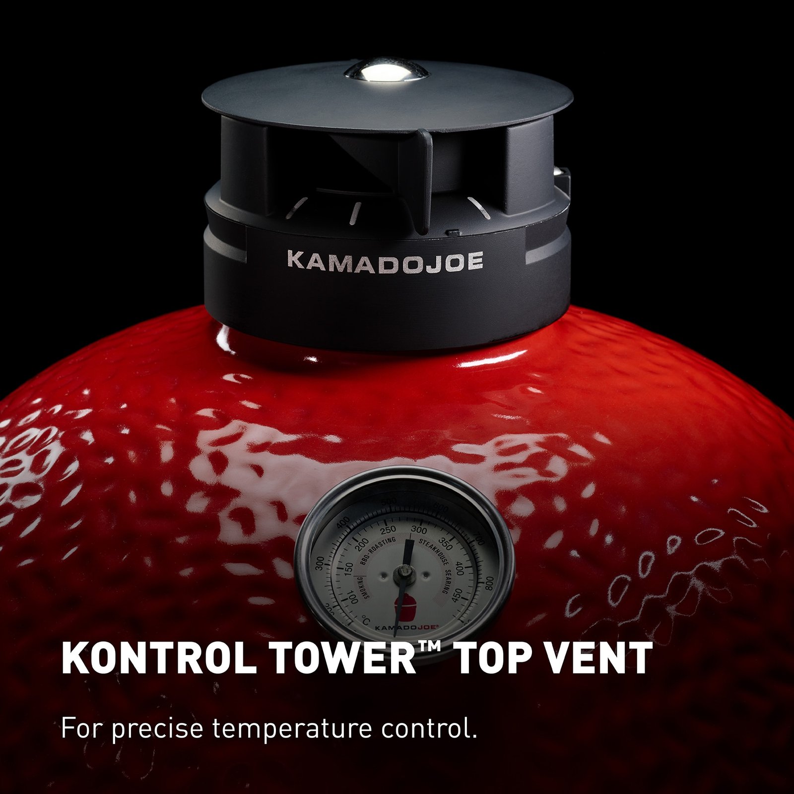 Kamado Joe Classic Joe II 18-in W Blaze Red Kamado Charcoal Grill - Image 3