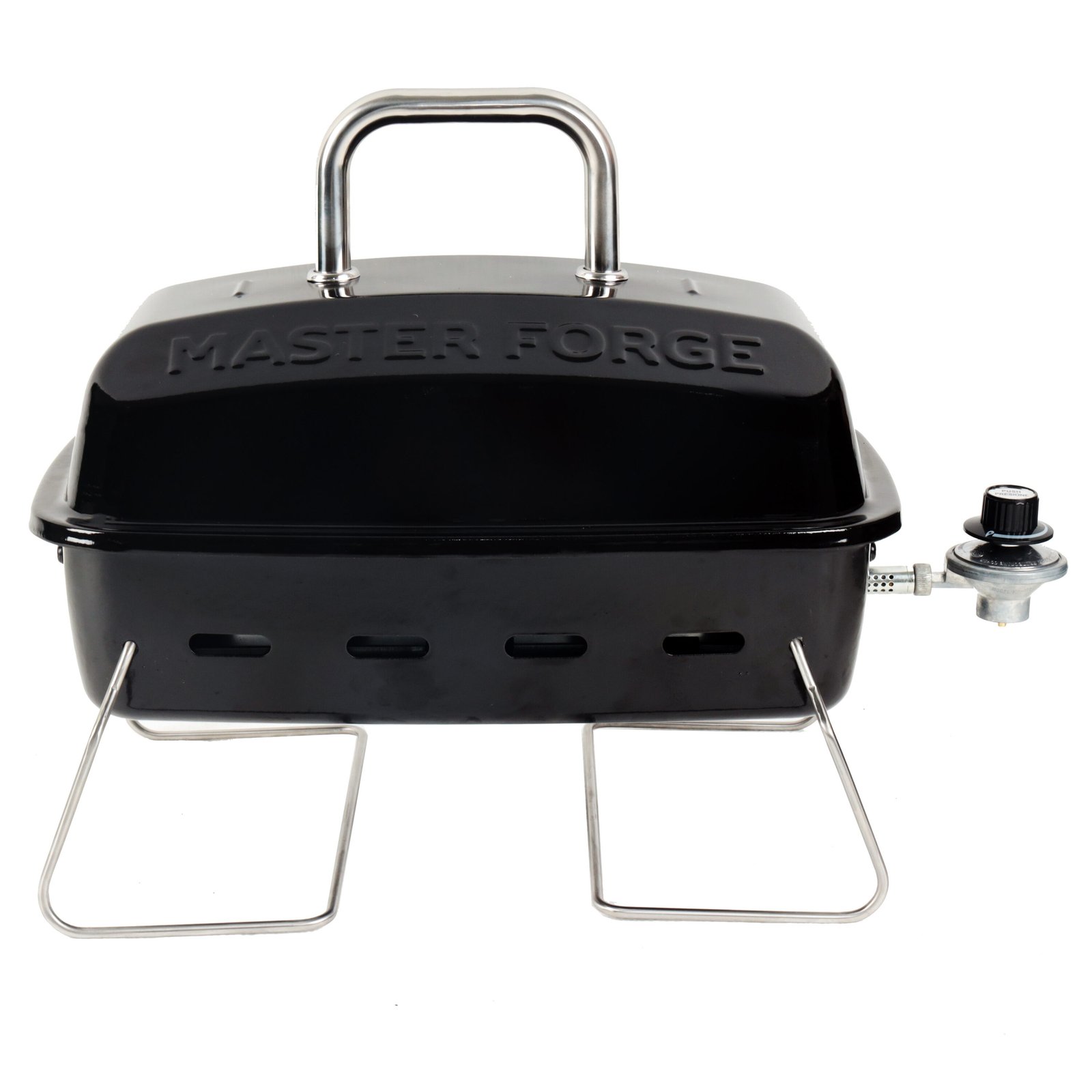 Master Forge Small 177-Sq. in Black Portable Liquid propane Grill