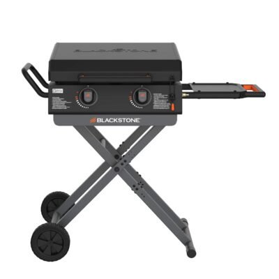 Blackstone 22-in Culinary Omnivore Griddle with Flexfold Legs 361-Sq. in Black Powder Coat Portable Liquid propane Grill