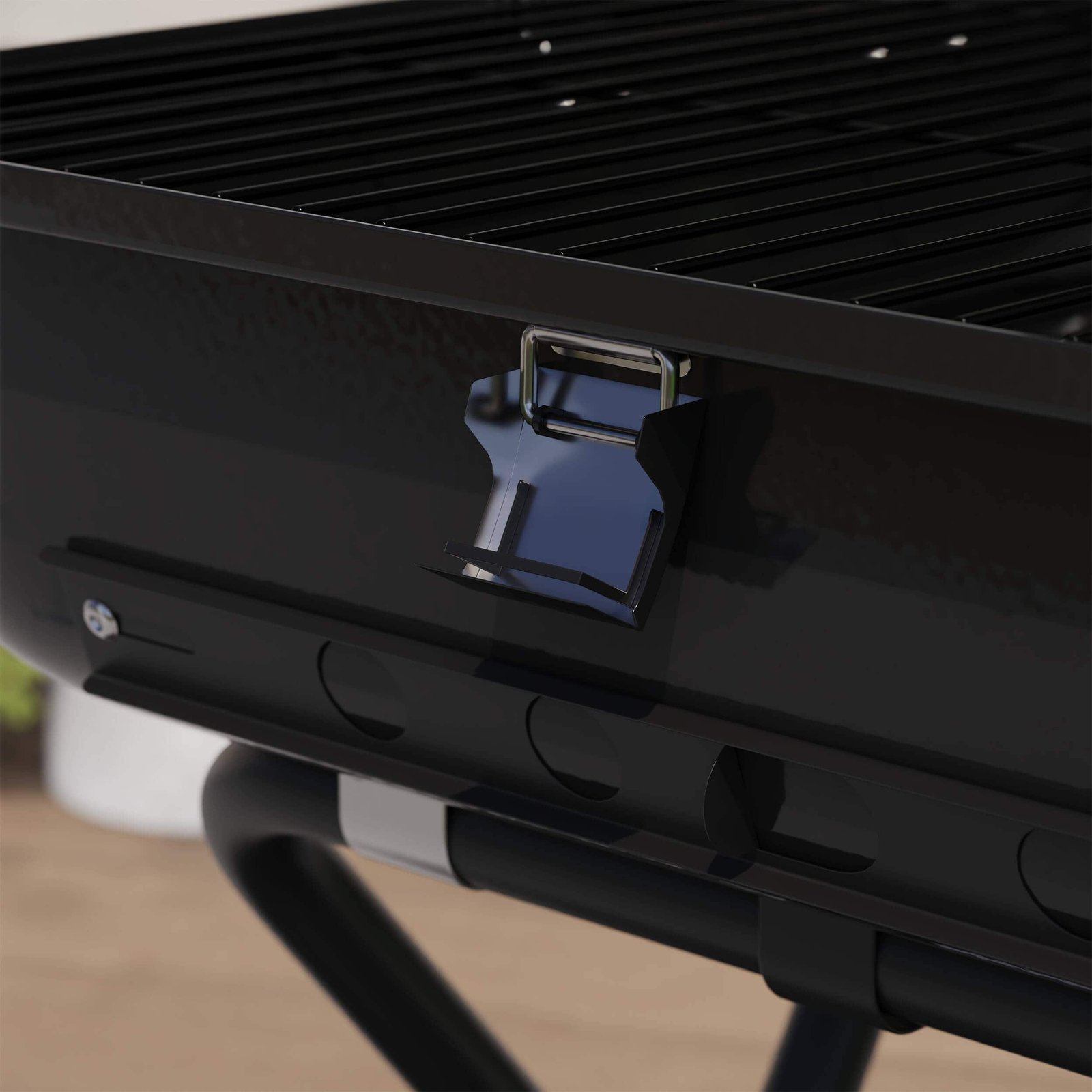 Master Forge Small 340-Sq. in Black Portable Charcoal Grill - Image 5