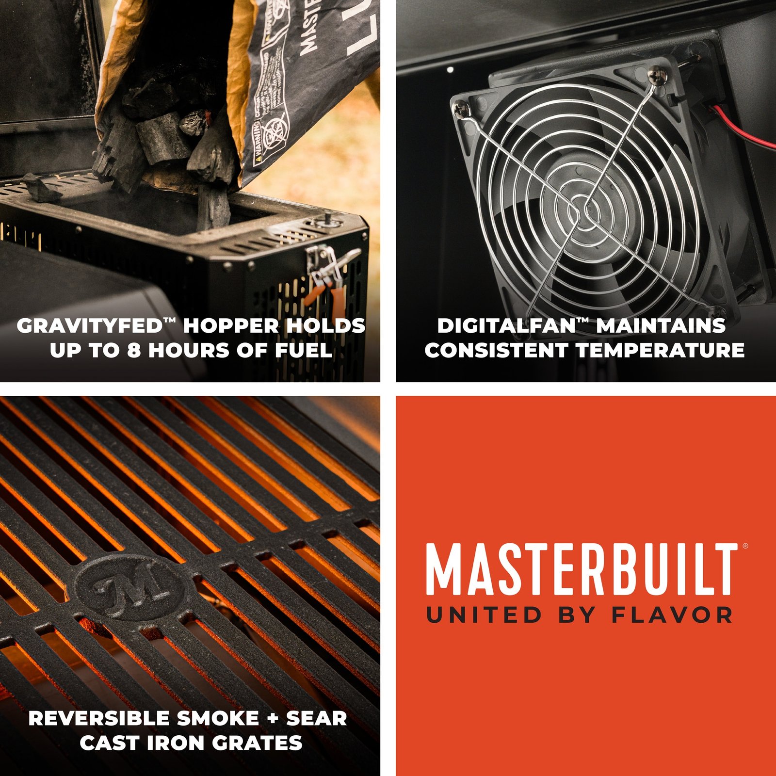 Masterbuilt Gravity Series 28-in W Black Charcoal Grill - Image 4