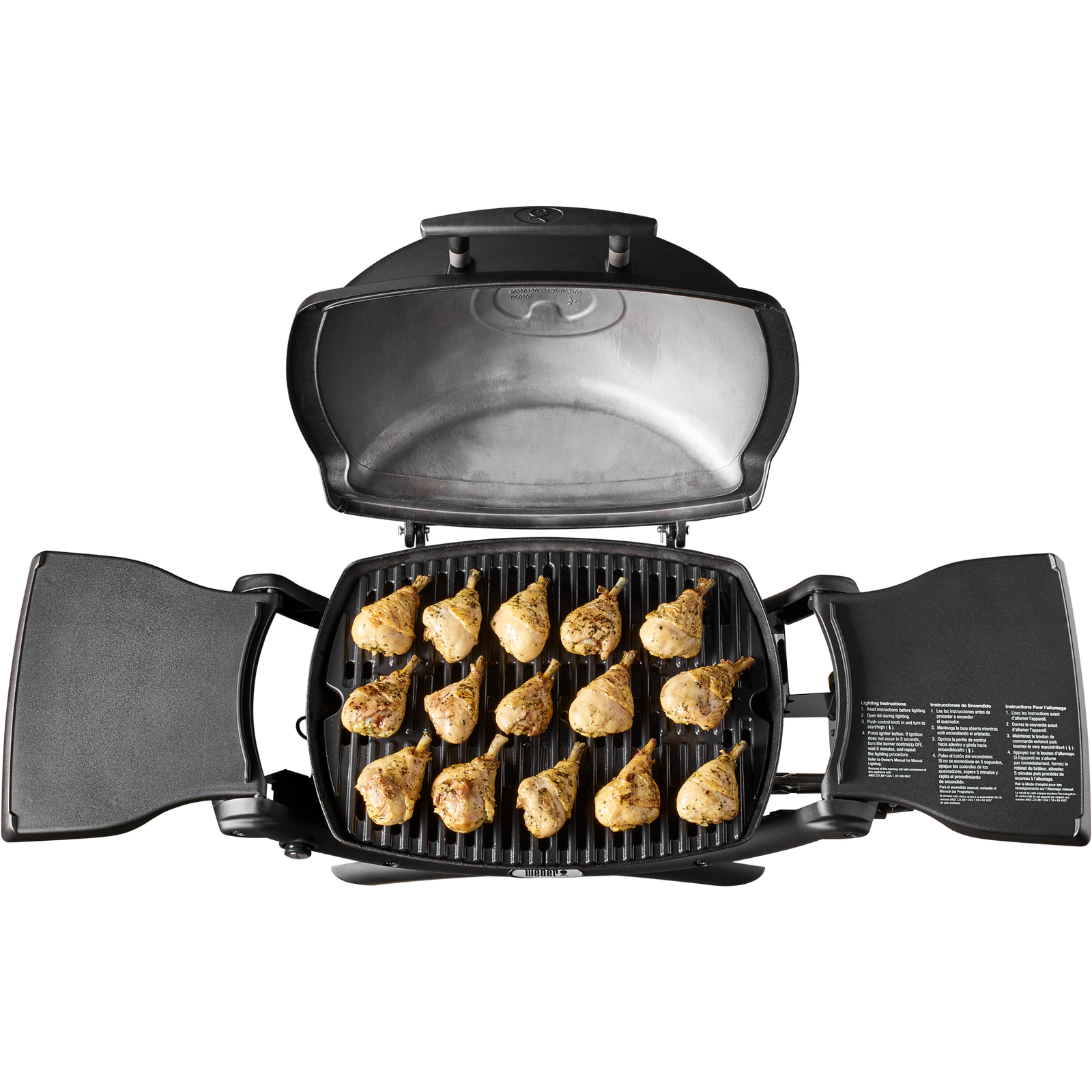 Weber Q 1200 189-Sq. in Orange Portable Liquid propane Grill - Image 4