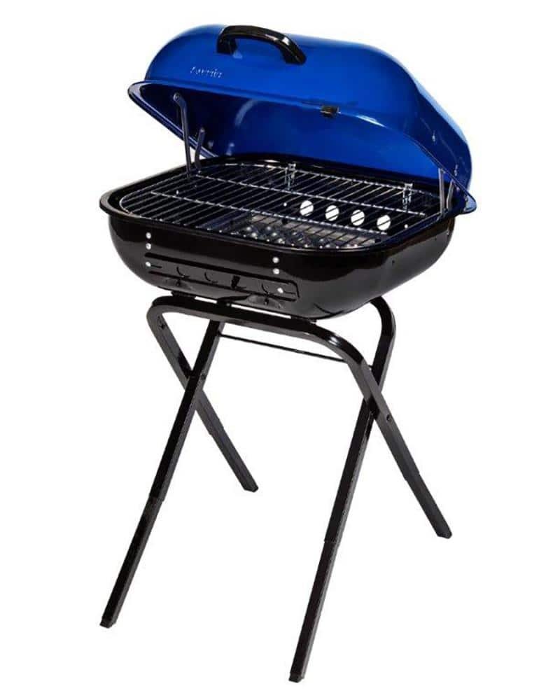 Americana 21.25-in W Ocean Blue Kettle Charcoal Grill