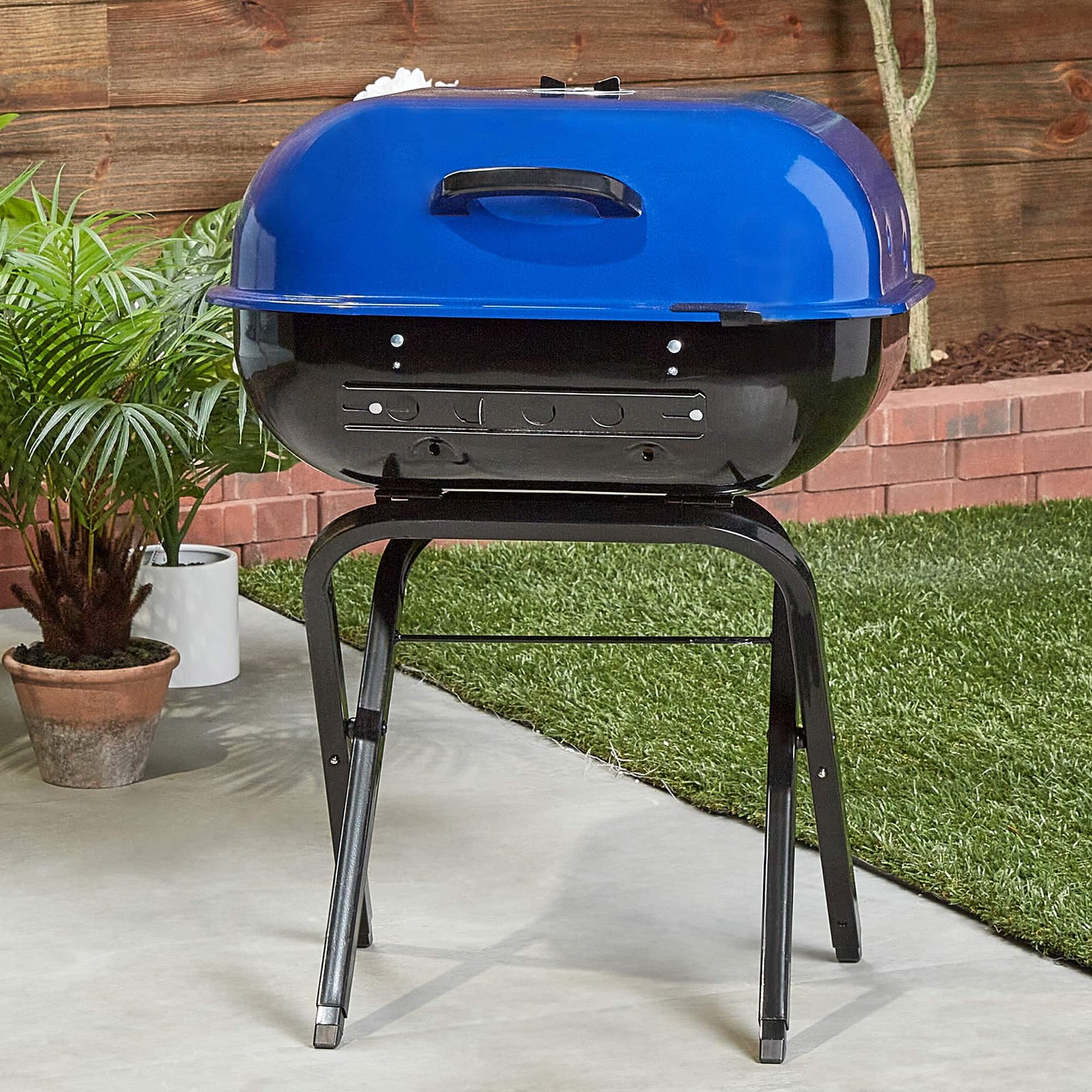 Americana 21.25-in W Ocean Blue Kettle Charcoal Grill - Image 3